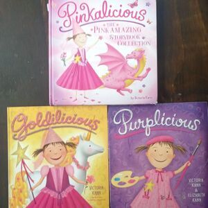 Set of 3 Pinkalicious Books: Includes Purplelicious and Goldlicious